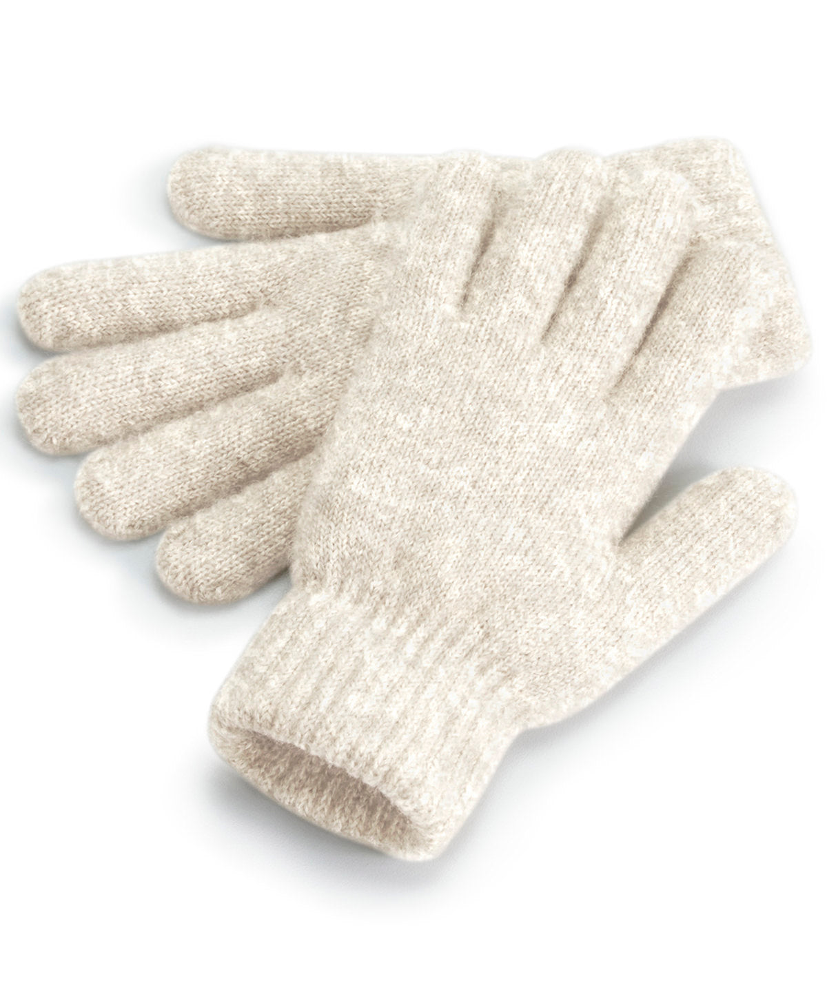 Cosy ribbed cuff gloves