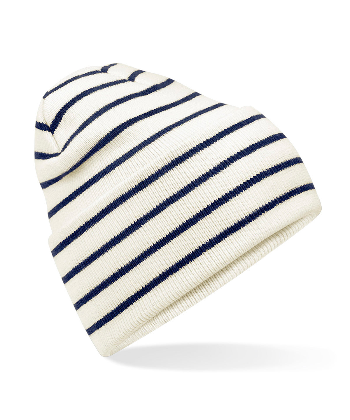 Original deep cuffed striped beanie
