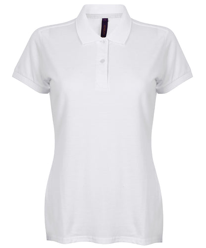 Women's micro-fine piqué polo shirt