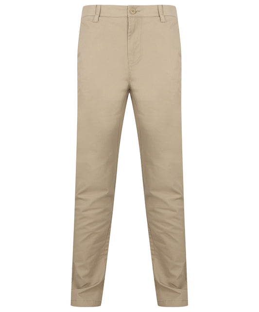Stretch chinos with flex waistband 