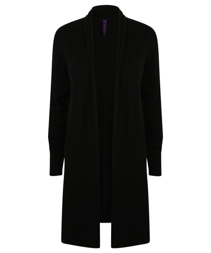Women's longline open cardigan