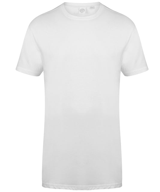 Longline t-shirt with dipped hem