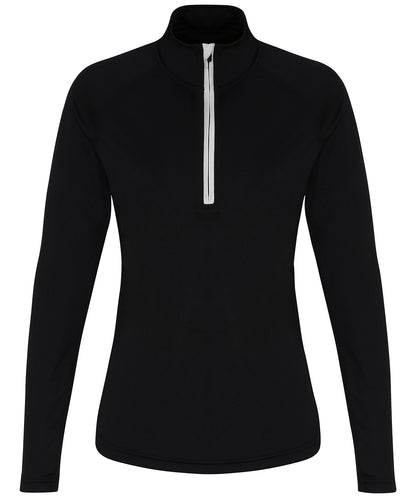 Women's TriDri® long sleeve performance ¼ zip