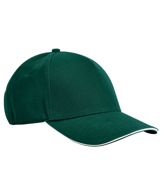 EarthAware® classic organic cotton 5-panel cap - sandwich peak