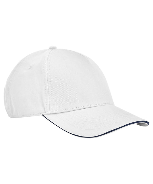 EarthAware® classic organic cotton 5-panel cap - sandwich peak