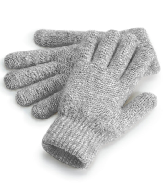 Cosy ribbed cuff gloves