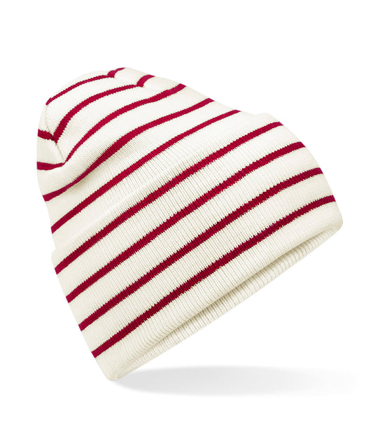 Original deep cuffed striped beanie