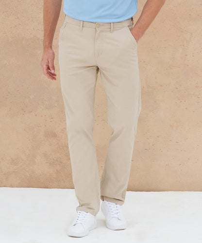 Stretch chinos with flex waistband 