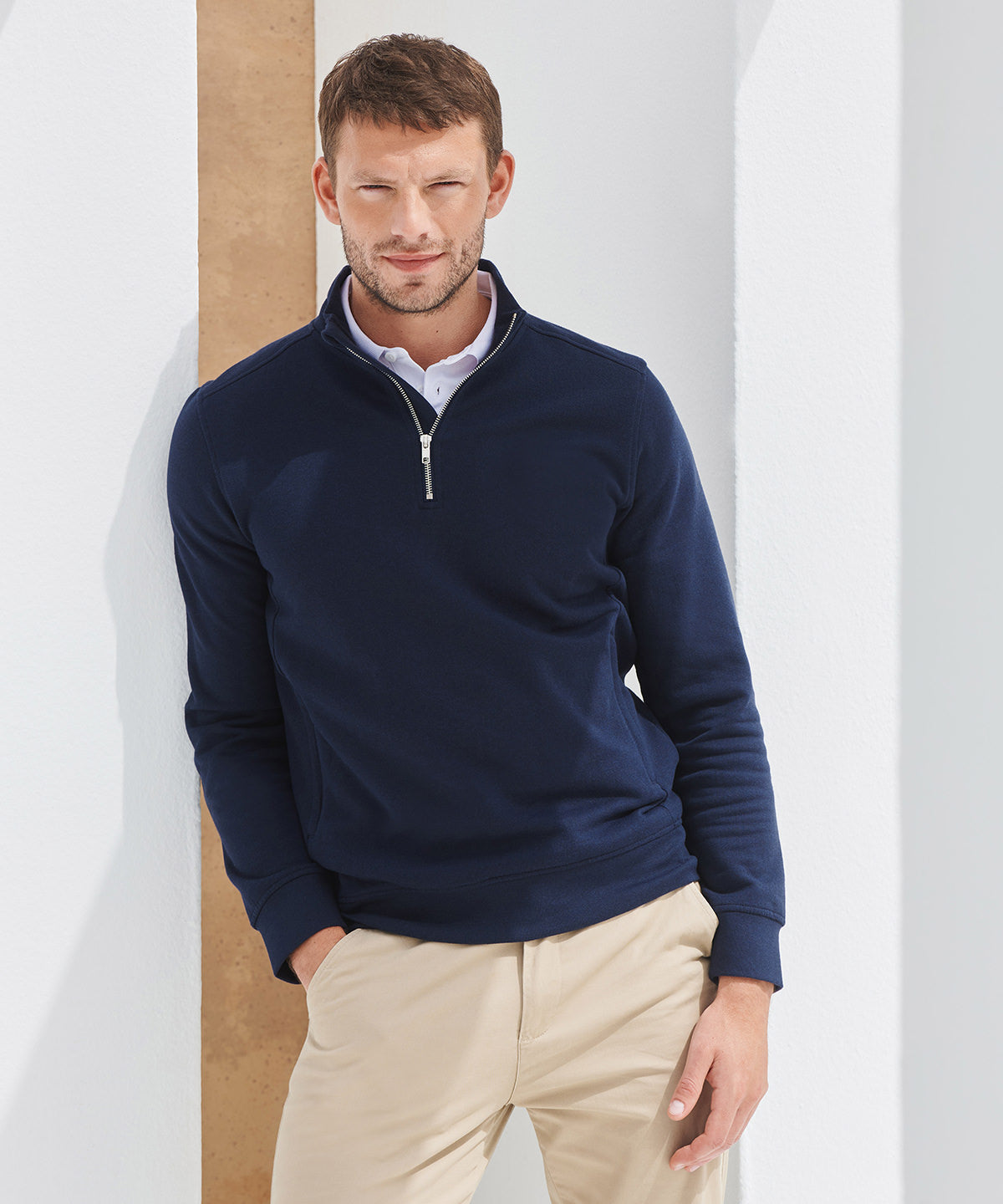 Unisex sustainable 1/4 zip sweatshirt