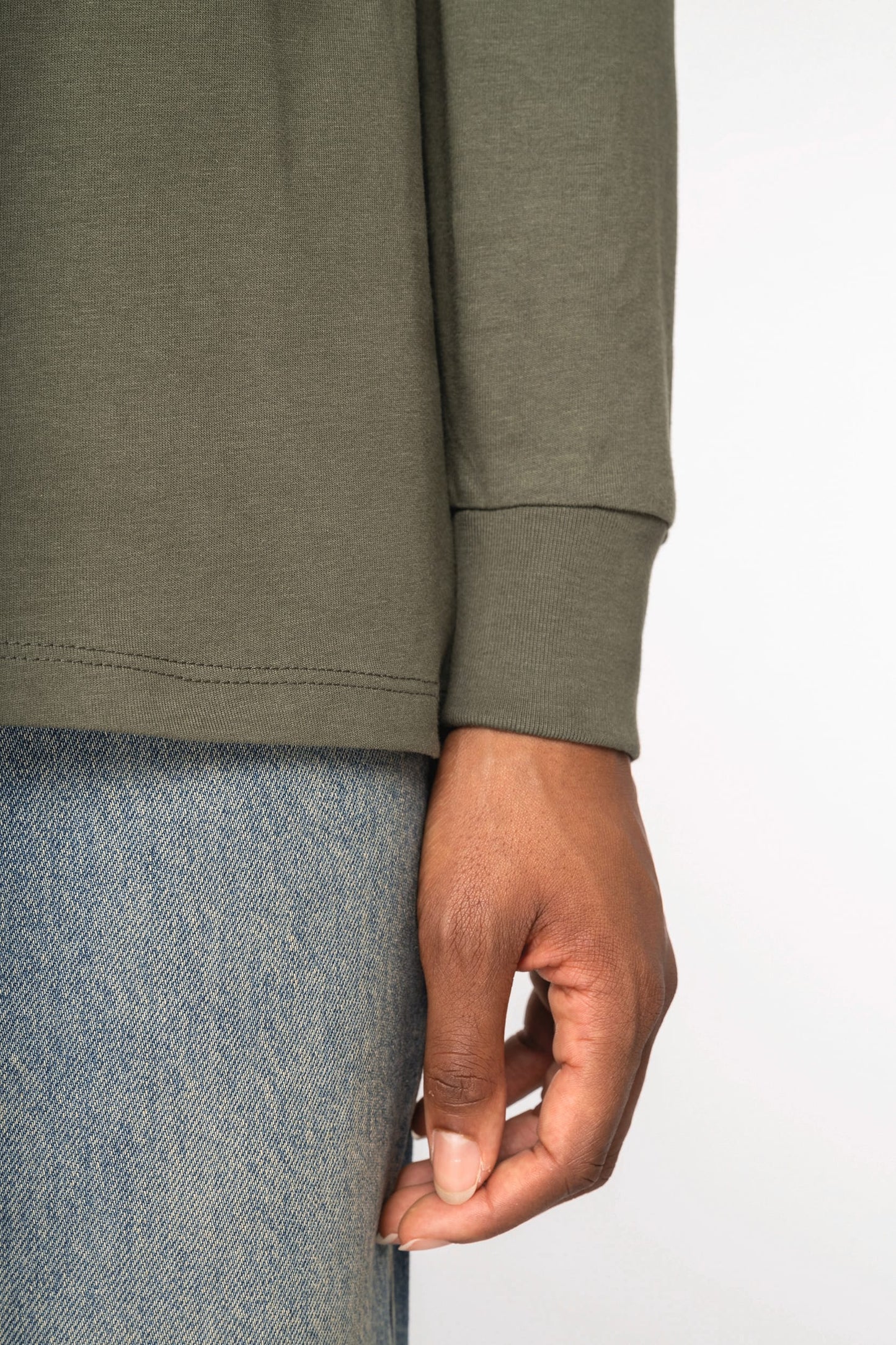 Ecologisch uniseks T-shirt met lange mouwen