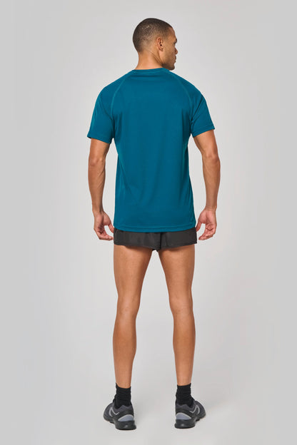 Gerecycled herensport-T-shirt met ronde hals