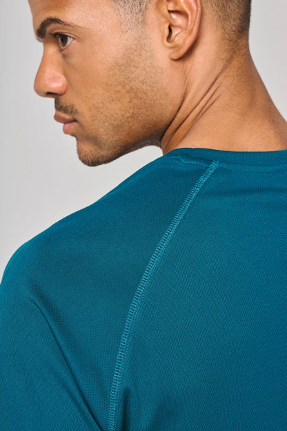 Gerecycled herensport-T-shirt met ronde hals