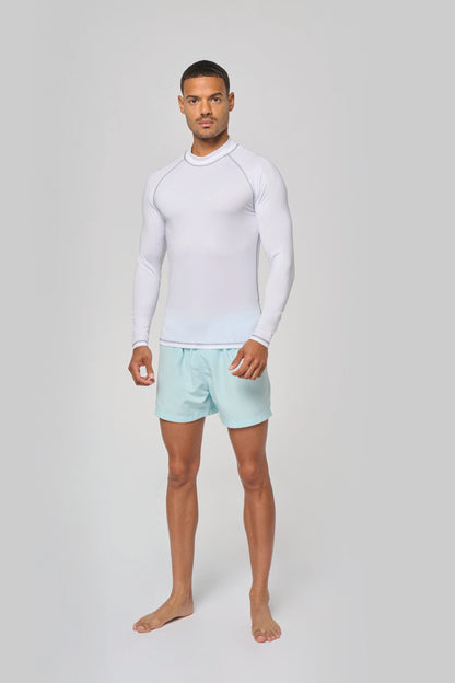 Functioneel heren-t-shirt met lange mouwen en anti-UV-bescherming