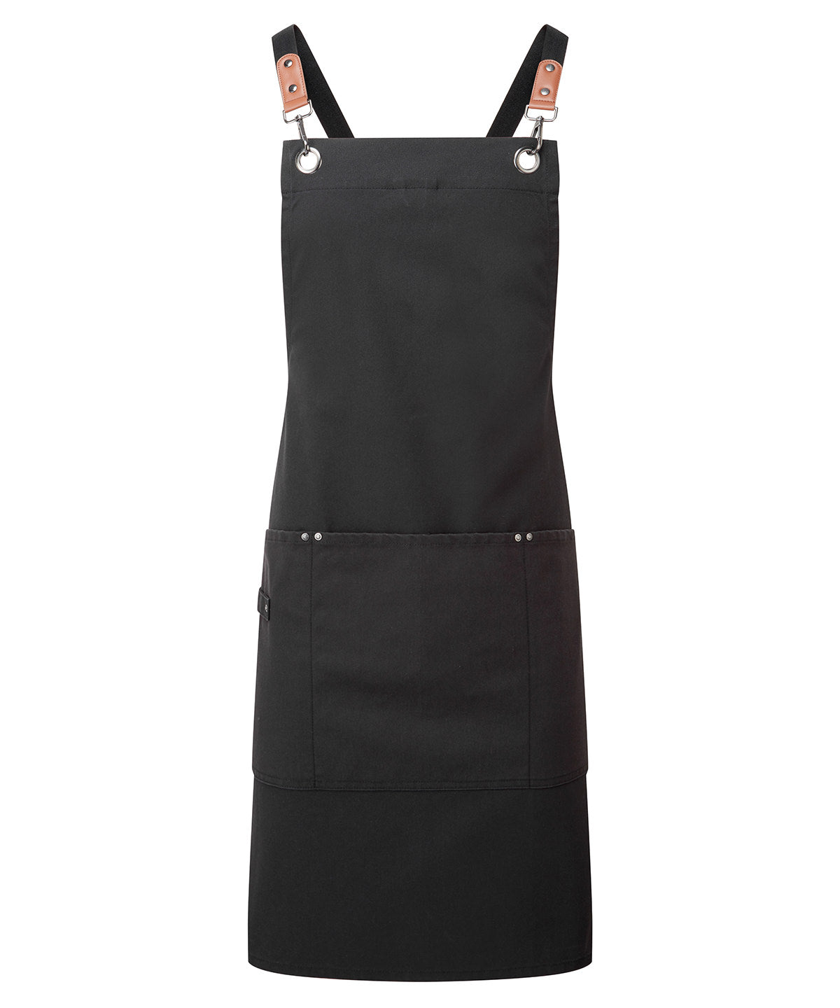 Clip 'n' Clasp cross-back bib apron