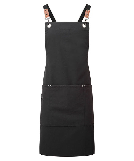 Clip 'n' Clasp cross-back bib apron