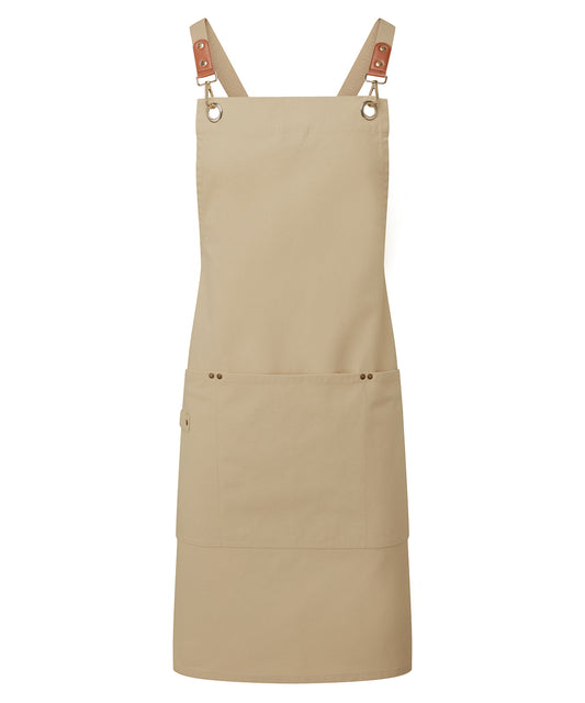 Clip 'n' Clasp cross-back bib apron