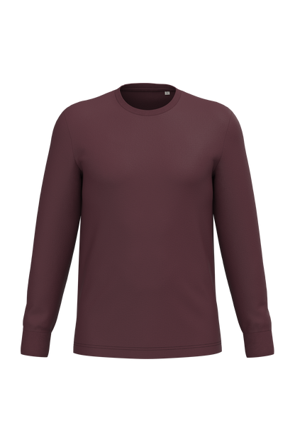 Ecologisch uniseks T-shirt met lange mouwen