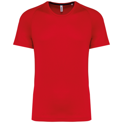 Gerecycled herensport-T-shirt met ronde hals