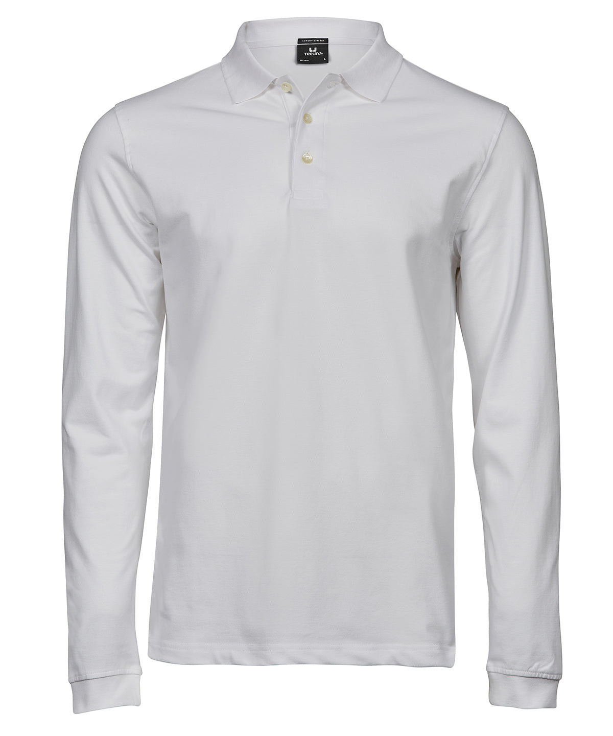 Luxury stretch long sleeve polo (1406)
