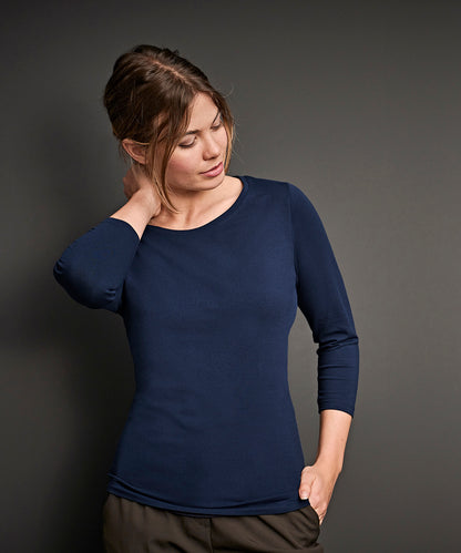 Women's stretch 3/4 sleeve tee (460)