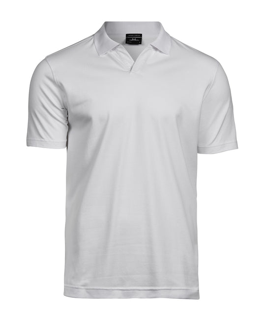Luxury stretch v-neck polo (1404)