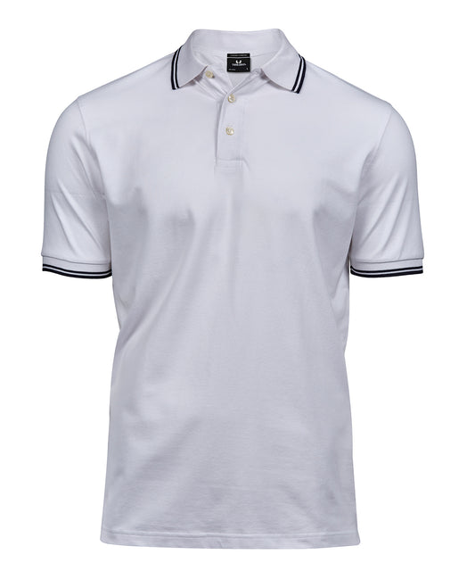 Luxury stripe stretch polo (1407)