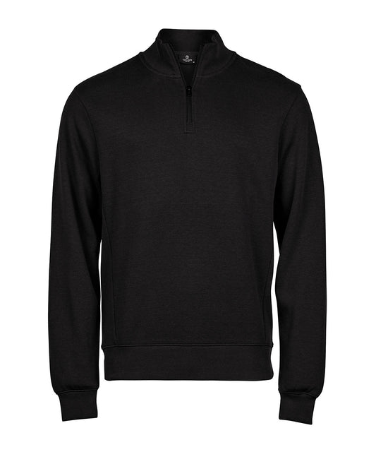 Ribbed interlock half-zip (5506)