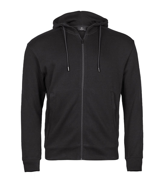 Ribbed interlock hooded full-zip (5508)
