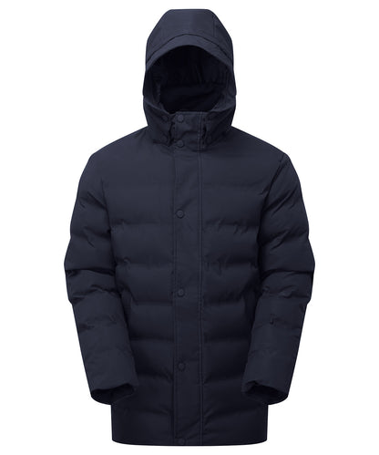 Recycled bonded longline padded jacket