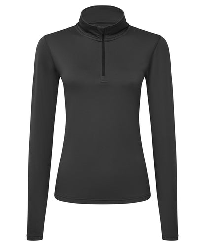 Women’s TriDri® recycled long sleeve brushed back ¼ zip top - New Wave Society