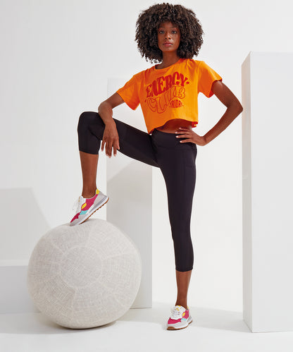 Women's TriDri® recycled performance leggings 3/4 length - New Wave Society