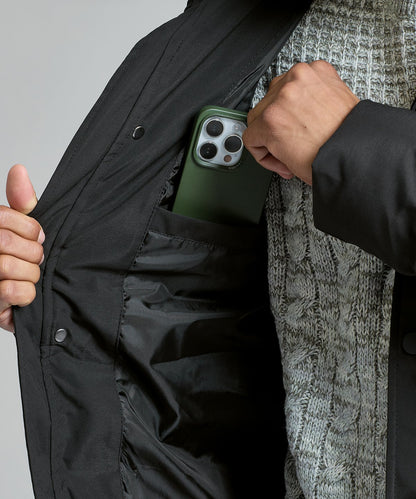 Recycled bonded longline padded jacket - New Wave Society