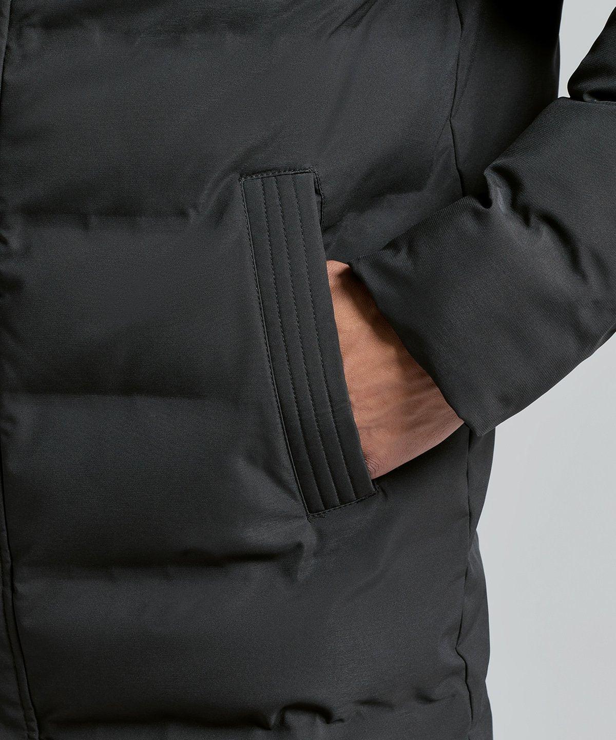 Recycled bonded longline padded jacket - New Wave Society